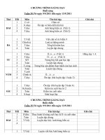 Chương trình tuần 35 lớp 1