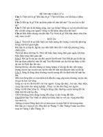 Đề thi môn địa lí lớp 6 HK II có đáp án