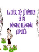 Bài giảng điện tử mầm non lớp Chồi đề tài Đồng dao thằng Bờm