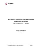 ADVANCE IN THE LOCAL TOURISM THROUGH MARKETING APPROACH case HO CHI MINH CITY, VIETNAM