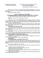 Báo cáo tháng hành động vì chất lượng an toàn vệsinhthực phẩm