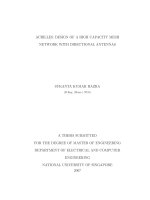 Achilles  design of a high capacity mesh network with directional antennas