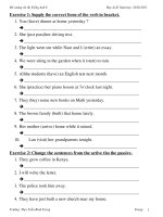 bai tap de cuong anh8 HK II. truong thcs Tran Binh Trong , hoan thanh Tay ninh