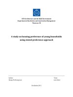 A study on housing preference of young households using stated preference approach