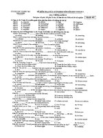 Đ.A và Đề thi Anh 11 hết kỳ II (2010 2011) Thái Bình