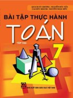 Bài tập thực hành toán 7  tập hai (bấm nút toàn màn hình để xem đầy đủ)