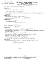 DE+DAP AN THI THU DH LAN 3 KHOI D THPT MINH CHAU 2011