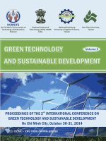 Proceedings of the 2nd international conference on green technology and sustainable development, 2014 (volume 2) (nhấn nút toàn màn hình để xem đầy đủ)