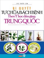 Bí quyết tự chữa bách bệnh theo y học dân gian trung quốc (nhấn nút toàn màn hình để xem đầy đủ)
