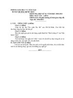 ĐỀ THI HKII MÔN NGỮ  VĂN 8