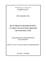 Quản trị quan hệ khách hàng HD bank chi nhánh đà nẵng 