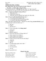 Đề thi giữa kỳ 2 lớp 3 môn tiếng việt