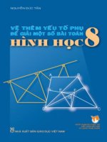 Vẽ thêm yếu tố phụ để giải một số bài tập hình học 8 (nhấn nút toàn màn hình để xem đầy đủ)