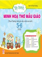 Bộ tranh minh hoạ thơ mẫu giáo 5   6 tuổi (theo chương trình giáo dục mầm non mới)