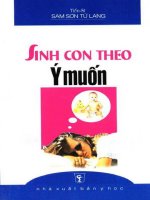 Sinh con theo ý muốn (nhấn nút toàn màn hình để xem đầy đủ)