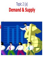 Bài giảng demand  supply 