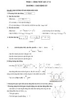 Vật lý lớp 12 tóm tắt, công thức và các dạng bài tập