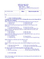 Đề thi vật lí lớp 7 hoc kỳ II năm 2010 2011