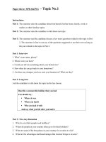 Topics for speaking test   CH20   t 2