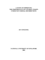 A study on improving the performance of control charts under non normal distributions