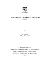 Advanced modelling of steel structures in fire