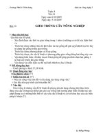 Bài 16: Gieo trồng cây nông nghiệp