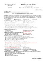 Đề thi thử TN Chuyên Trần Phú