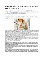 Bản chất của nước xả vải