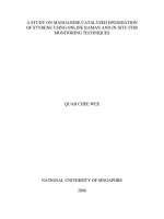 A study on manganese catalyzed epoxidation of styrene using online raman and in situ FTIR monitoring techniques