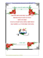 CHUYÊN ĐỀ GIÁO DỤC  ĐÀO TẠO  BỘ BÀI SOẠN GIÁO ÁN MẪU  MÔN TIN HỌC TUẦN 6 CÓ KĨ NĂNG SỐNG MỚI NHẤT  DẠY KHỐI 3, 4, 5 NĂM HỌC 20152016.