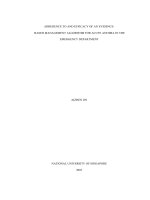 Adherence to and efficacy of an evidence based management algorithm for acute asthma in the emergency department