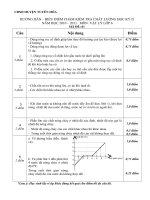 Đáp án Môn Vật Lý 6    HK II năm học 2010   2011