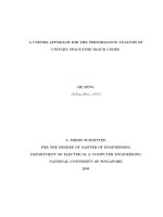 A unified approach for the performance analysis of unitary spare time block codes