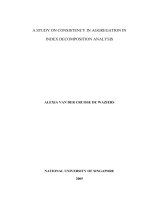 A study on consistency in aggregation in index decomposition analysis