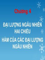 Bài giảng lý thuyết xác suất và thống kê toán chương 4   hoàng thị diễm hương