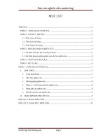 đề tài  phân tích hoạt động kinh doanh của nhà hàng ninh kiều