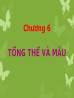 Bài giảng lý thuyết xác suất và thống kê toán chương 6   hoàng thị diễm hương