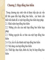 bài giảng bảo hiểm đại cương   hợp đồng bảo hiểm