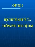 Bài giảng lịch sử các học thuyết kinh tế chương 8