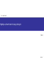 Bài thuyết trình nghiệp vụ thanh toán tín dụng chứng từ