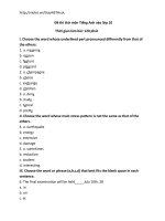 Đề thi thử Anh vào lớp 10  http;//violet.vn/thayNSTHcoL