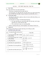 TL Ôn thi vào lớp 10 (buổi 1): Căn thức bậc 2