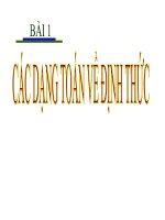 Bài giảng toán cao cấp bài 1   các dạng toán về định mức