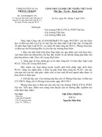 Công văn 162/PGD&ĐT TTr báo cáo thực hiện luật Giáo dục và tổng kết 10 năm thực hiện luật PCCC