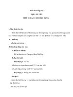 Giáo án tiếng việt 3 tuần 20 bài tập làm văn   báo cáo hoạt động 