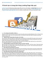 bán hàng bằng landing page