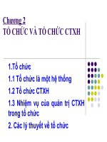 Bài giảng quản trị công tác xã hội   chương 2 tổ chức và tổ chức CTXH