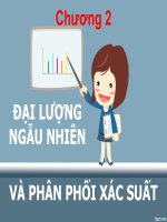 Bài giảng lý thuyết xác suất và thống kê toán chương 2   hoàng thị diễm hương