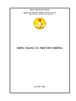 giáo trình môn mạng và truyền thông