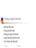 bài giảng hệ điều hành   quản lý tiến trình